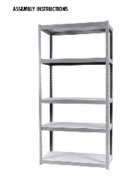 Metalni regal (pocinčani), 180×90×40 cm