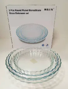 Set staklenih posuda za pečenje