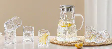 Set staklene tegle i čaša – 7/1