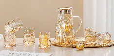 Set staklene tegle i čaša – 7/1