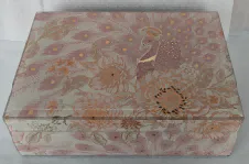 Kutija za nakit – Metallic Peacock print