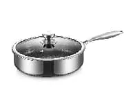 SS-10 Tri-Ply SS Double side Etching Deep fry pan