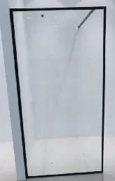 1. 8mm CLEAR glass 2. AL.PROFILE IN CHROME 3. SS SQUARE WALL ROD 120x200