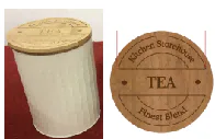 825 Tea bamboo lid canisters