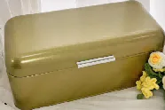 gold roll top bread bin