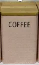 embossed square pink canister coffee