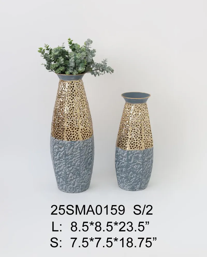 metal vase