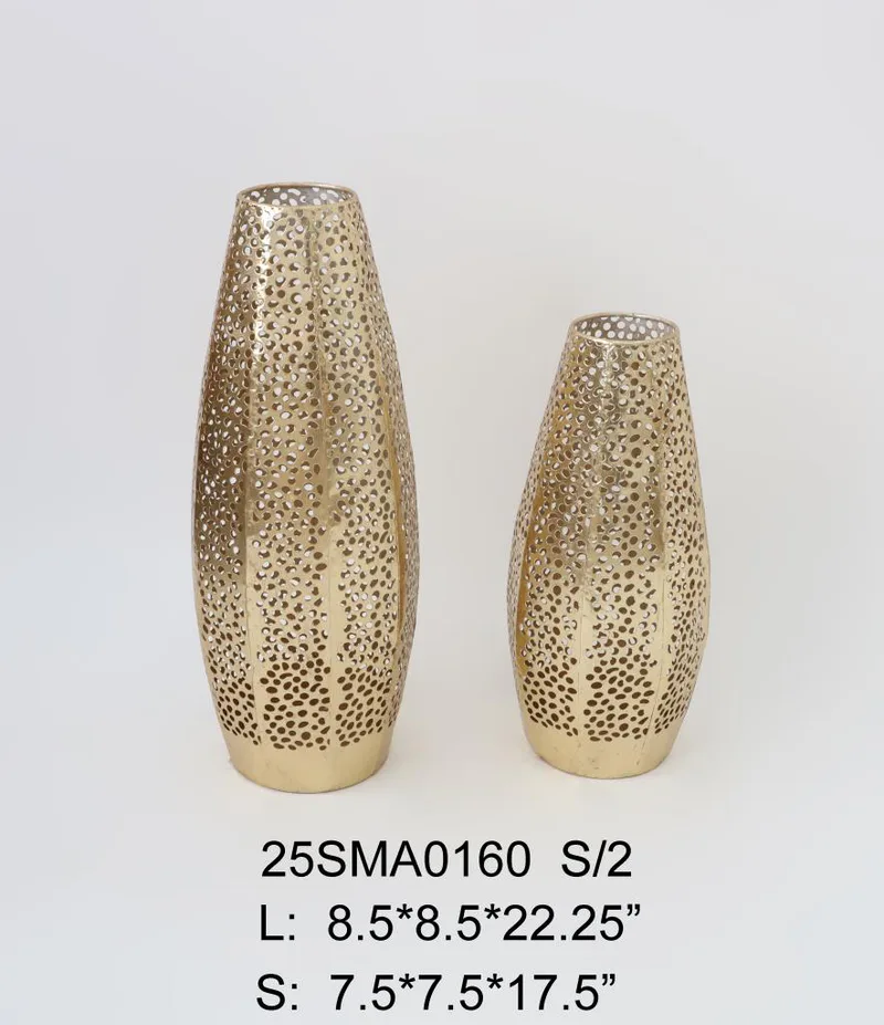 metal vase