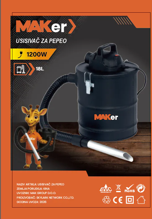 Usisivač za pepeo
